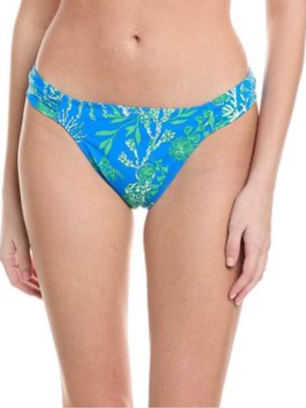 LILLY PULITZER clancy bikini bottoms tropical blue green botanical ocean print